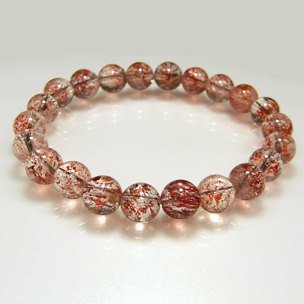 パワーストーン　天然石　レッドスーパーセブン　8mm　14cm　No.588 redsuperseven8.jpg